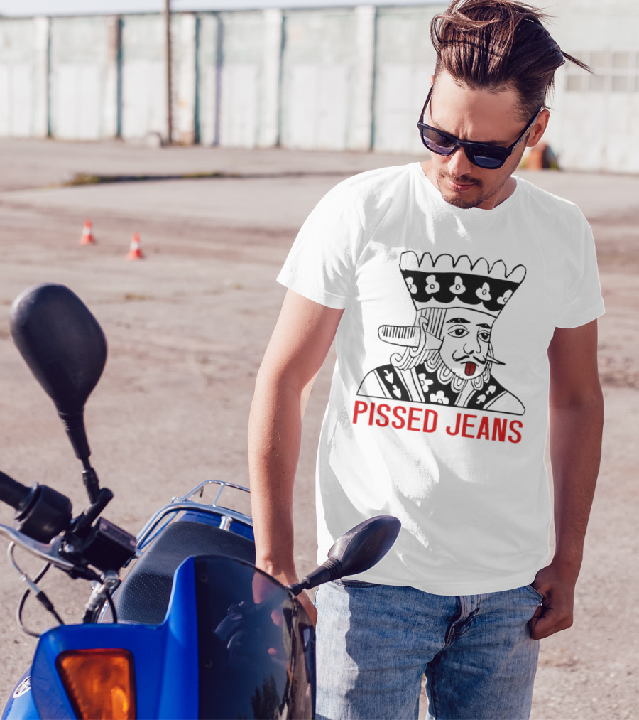 Pissed Jeans Playing Card King With Red-Tipped Tongue T-Shirt
