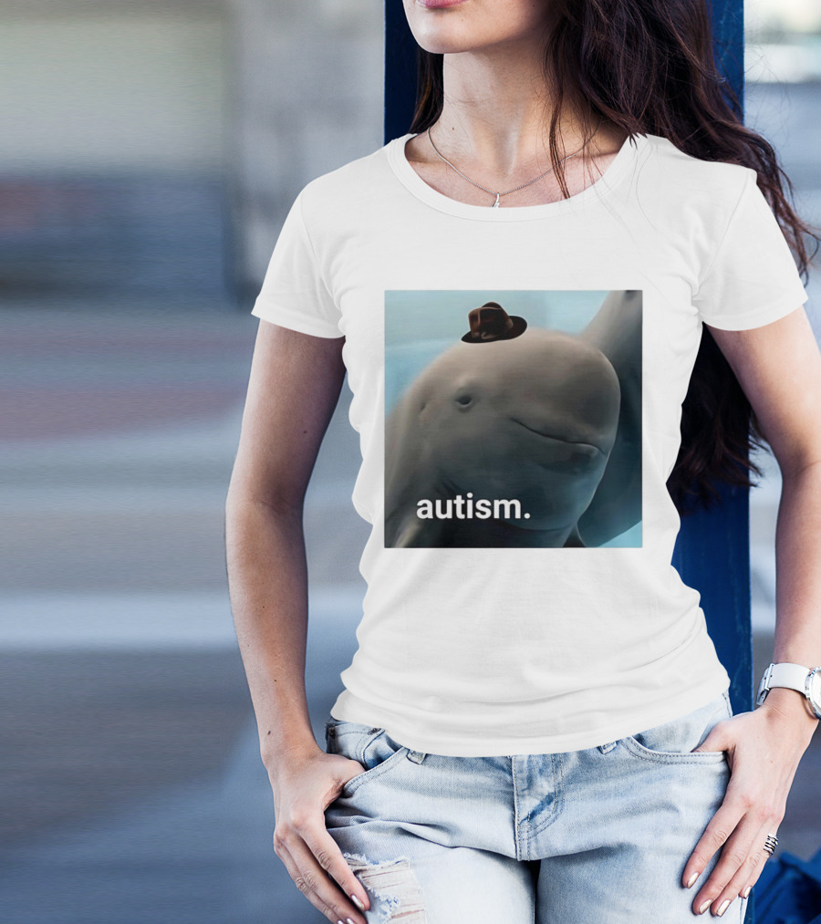 Autism Dolphin Meme With Hat T-Shirt