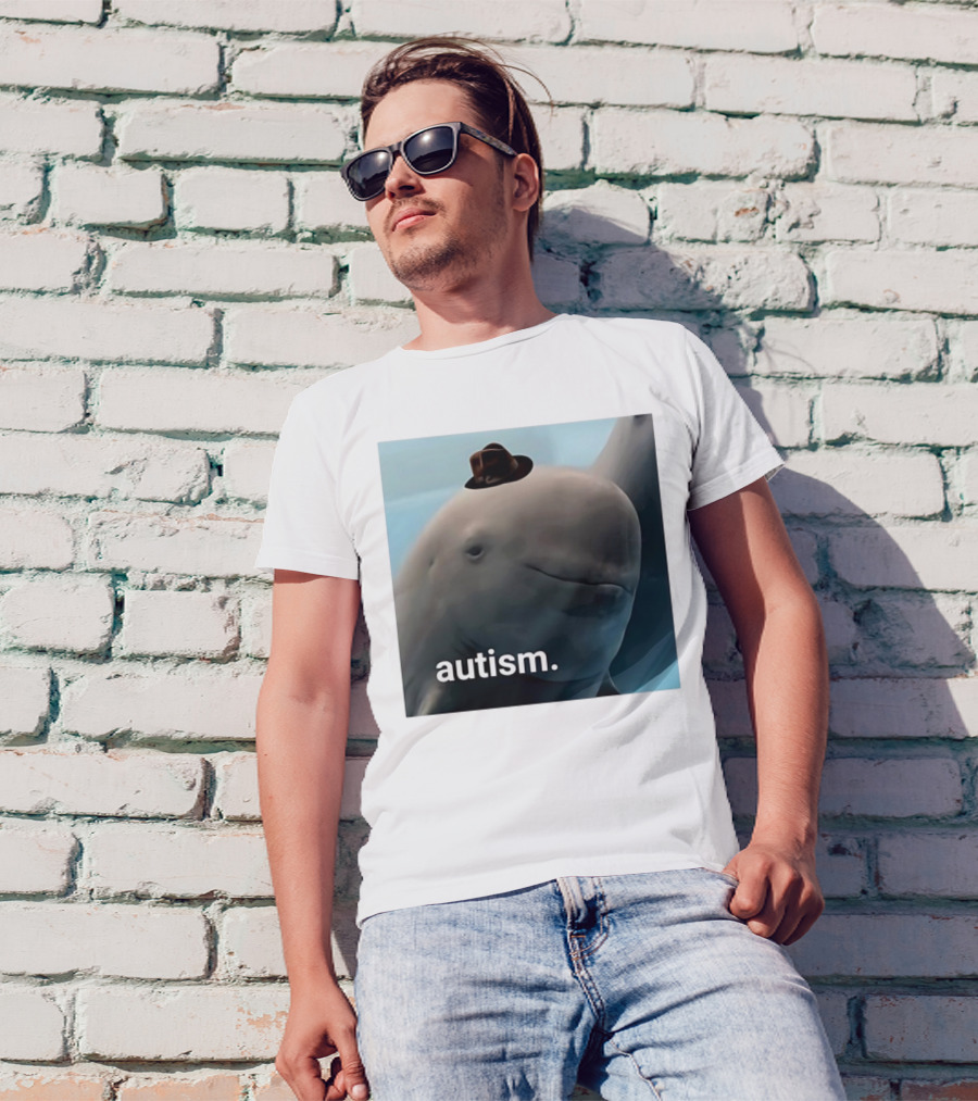 Autism Dolphin Meme With Hat T-Shirt