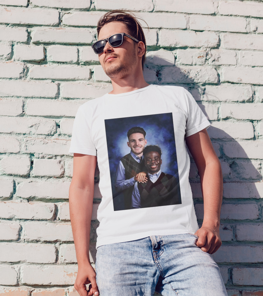 Declan Rice And Bukayo Saka Step Brothers Themed T-Shirt