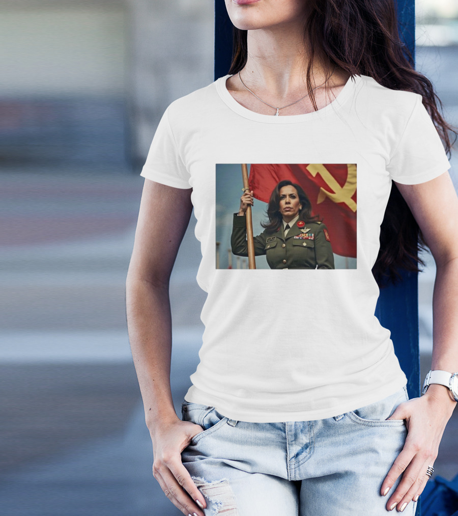 Kamala Harris With Communist Flag T-Shirt