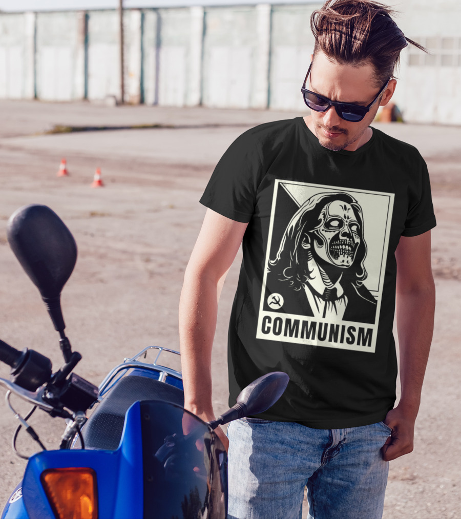 Kamala Harris Zombie Communism Skeleton Hammer And Sickle T-Shirt