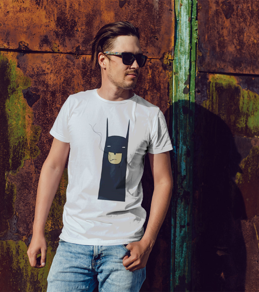 Batman Smoking Cigarette Classic T-Shirt