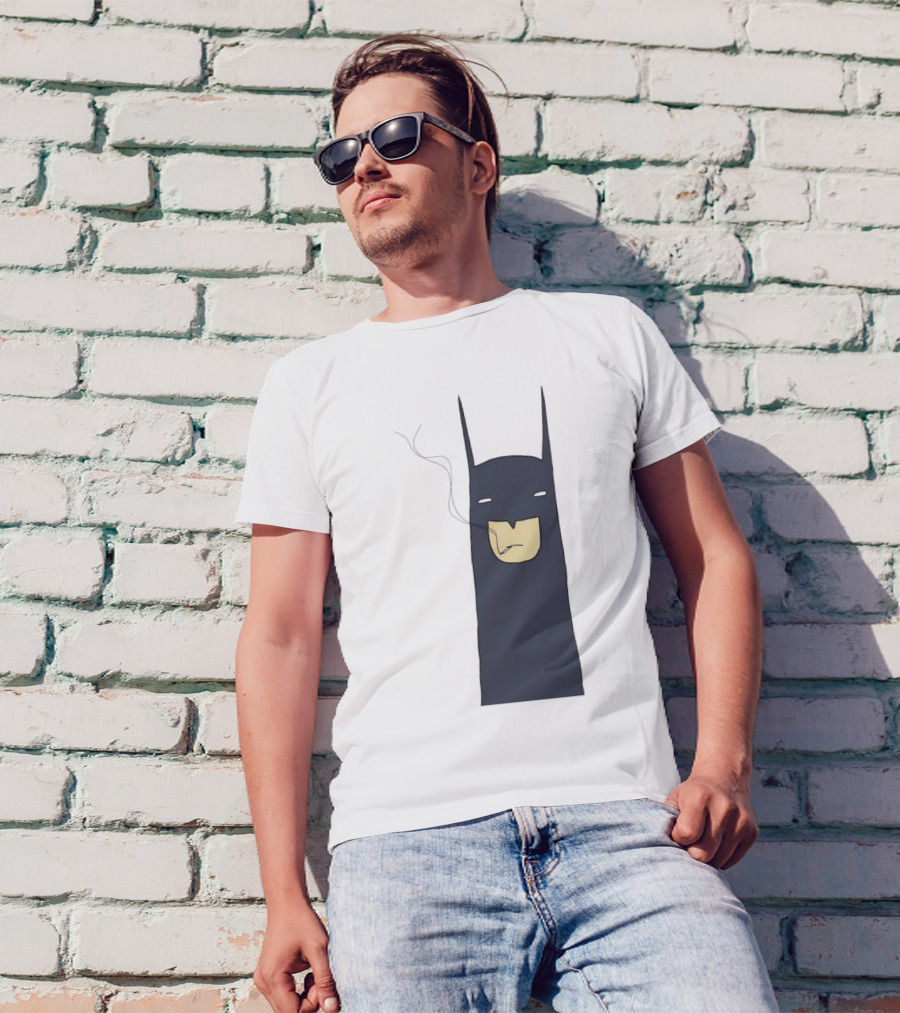 Batman Smoking Cigarette Classic T-Shirt