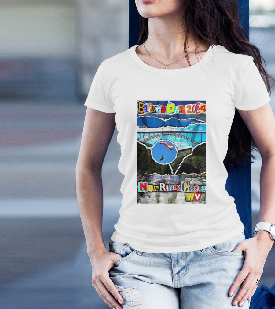 Bridge Day 2024 New River Gorge WV Parachuting Adventure T-Shirt