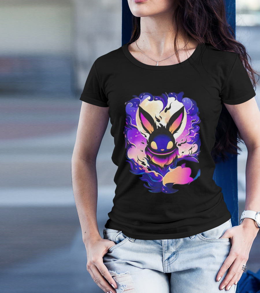Eevee Darkness Cosmic Evolution Fantasy Anime T-Shirt