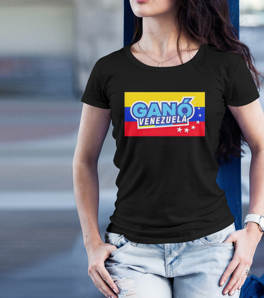 Ganó Venezuela Bandera Colores Estrellas T-Shirt