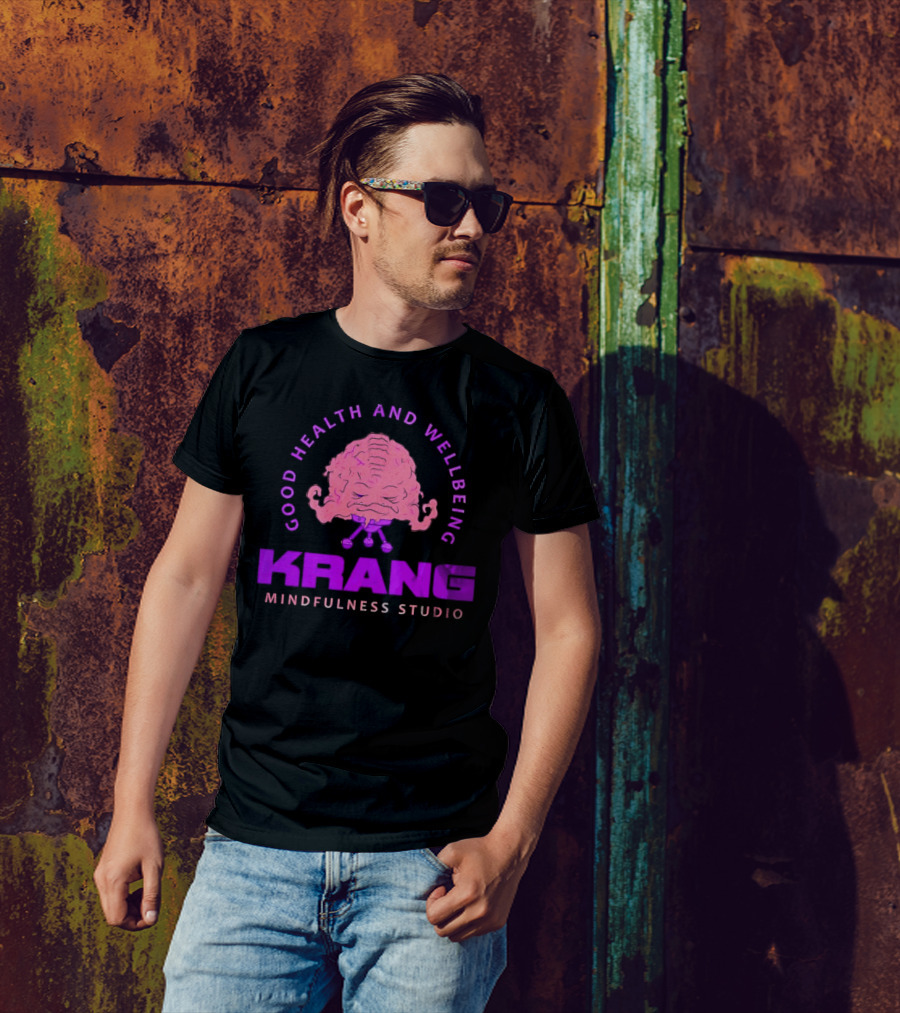 Good Health And Wellbeing Krang Mindfulness Studio Teenage Mutant Ninja Turtles T-Shirt