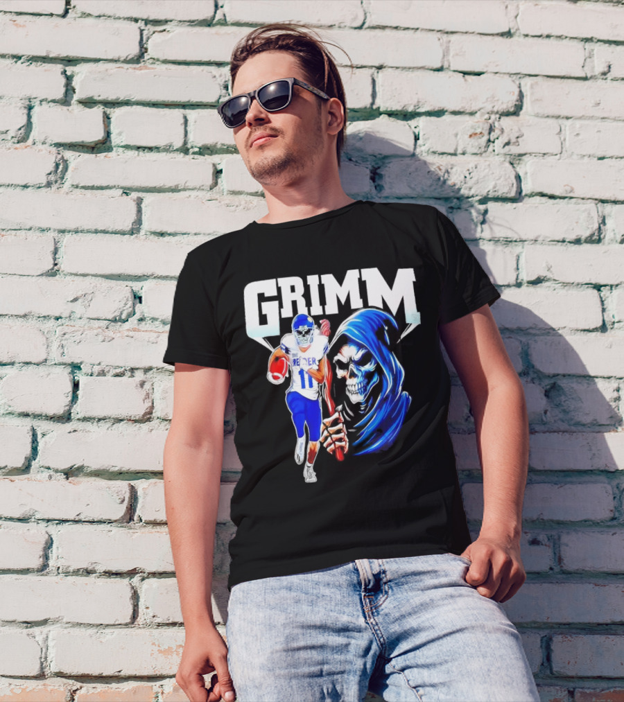 Grimm Reaper Kansas Jayhawks Football 11 Luke Grimm T-Shirt