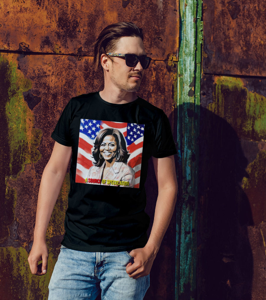 Michelle Obama A Source Of Speculation With American Flags T-Shirt