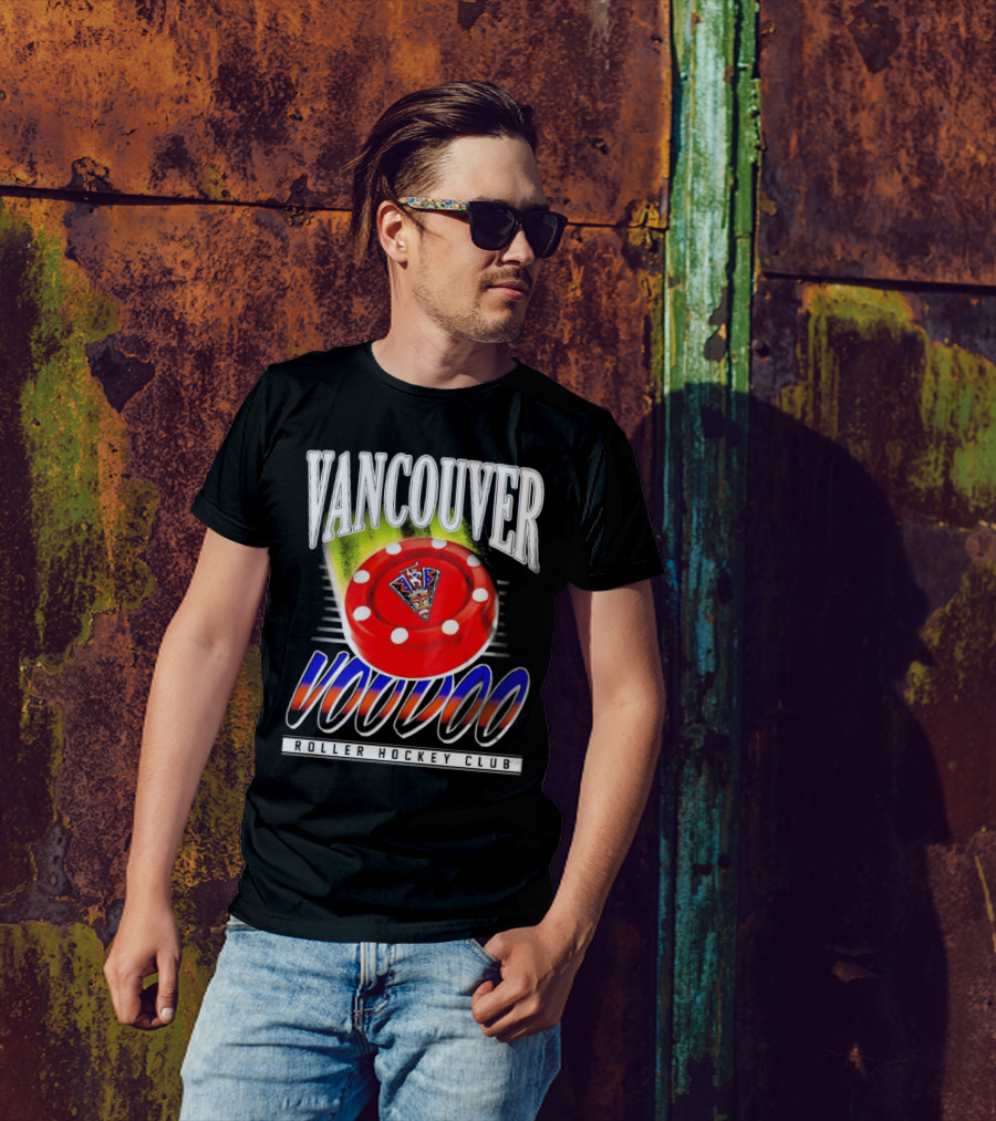 Vancouver Voodoo Roller Hockey Club Puck Logo Classic T-Shirt