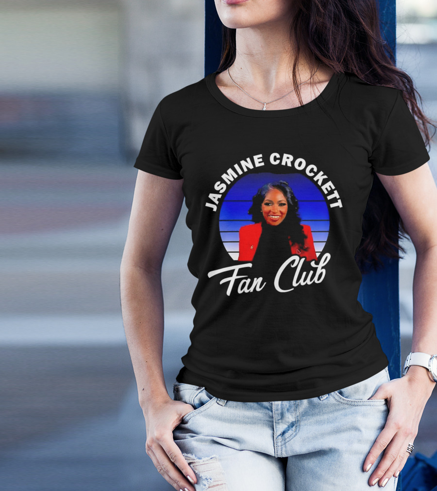 Jasmine Crockett Fan Club Texas Democrat T-Shirt