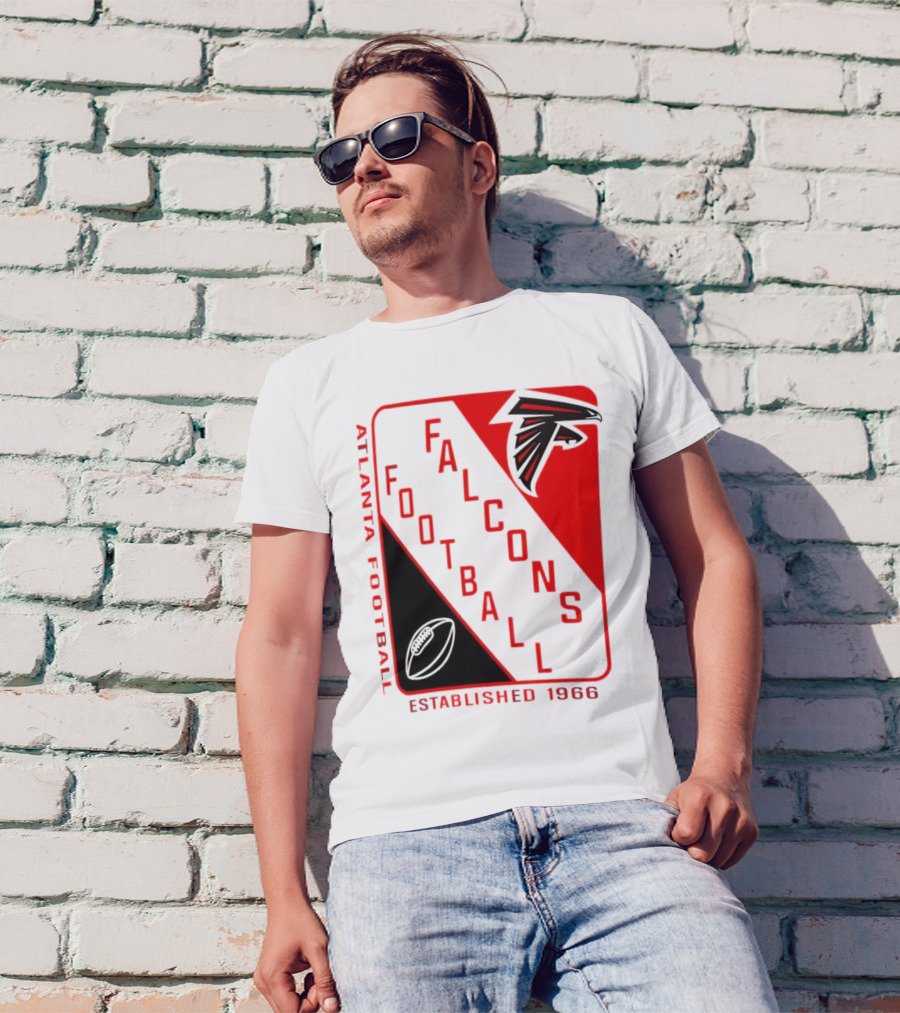 Atlanta Falcons Football Established 1966 Shield T-Shirt