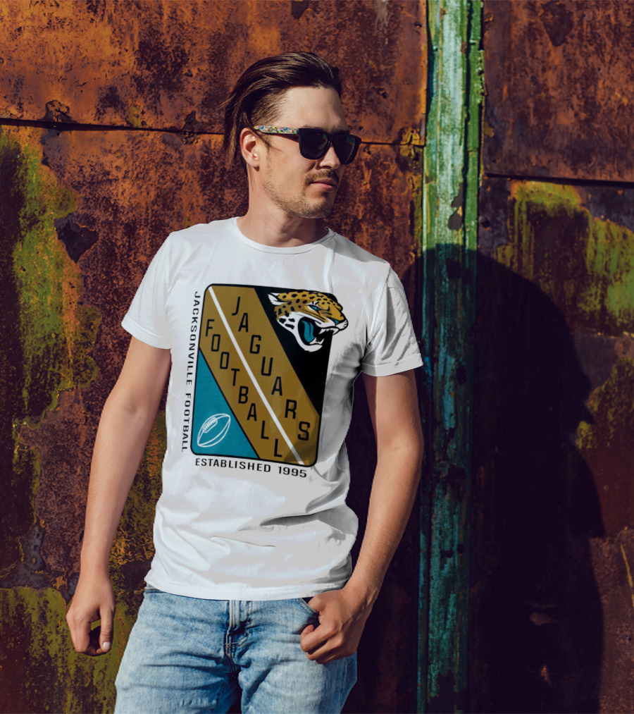 Jacksonville Jaguars Football Established 1995 Jaguars Football T-Shirt