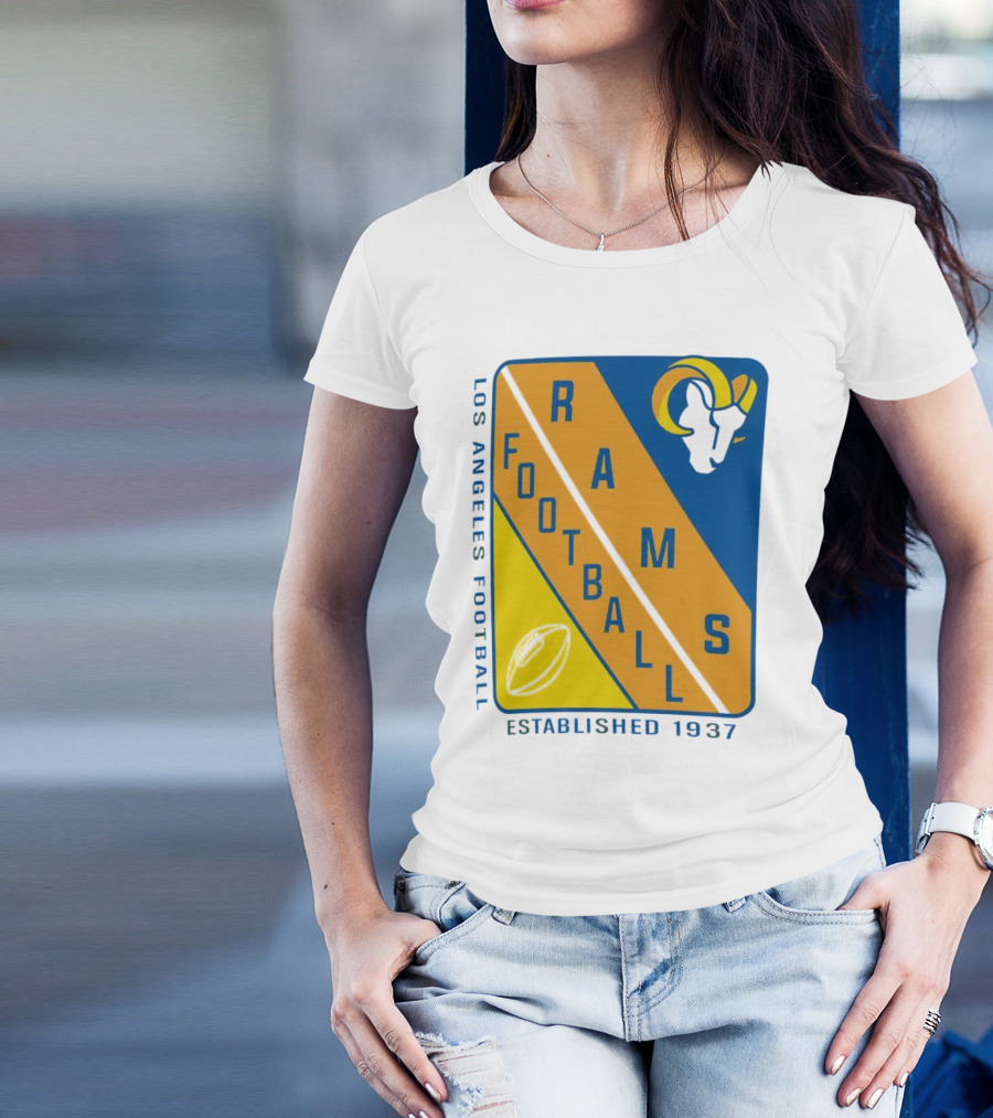 Los Angeles Rams Football Established 1937 T-Shirt