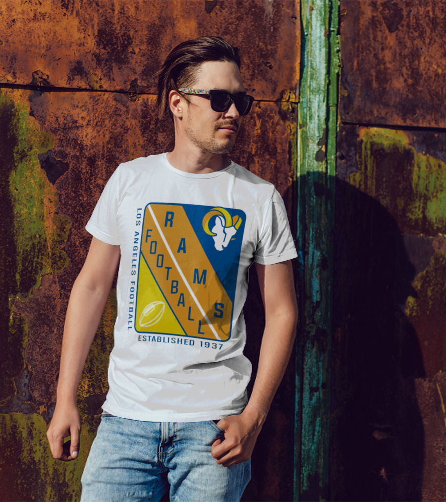 Los Angeles Rams Football Established 1937 T-Shirt