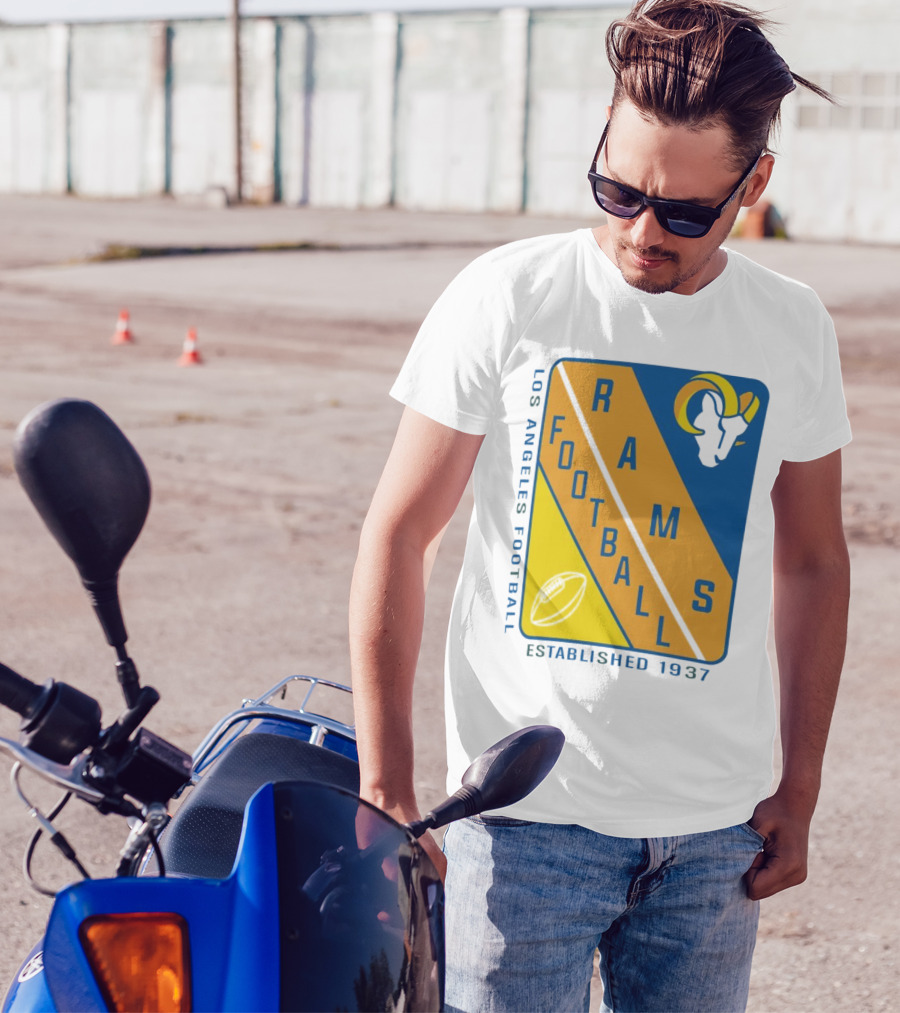 Los Angeles Rams Football Established 1937 T-Shirt