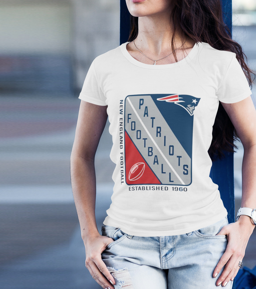New England Patriots Football Established 1960 Shield T-Shirt