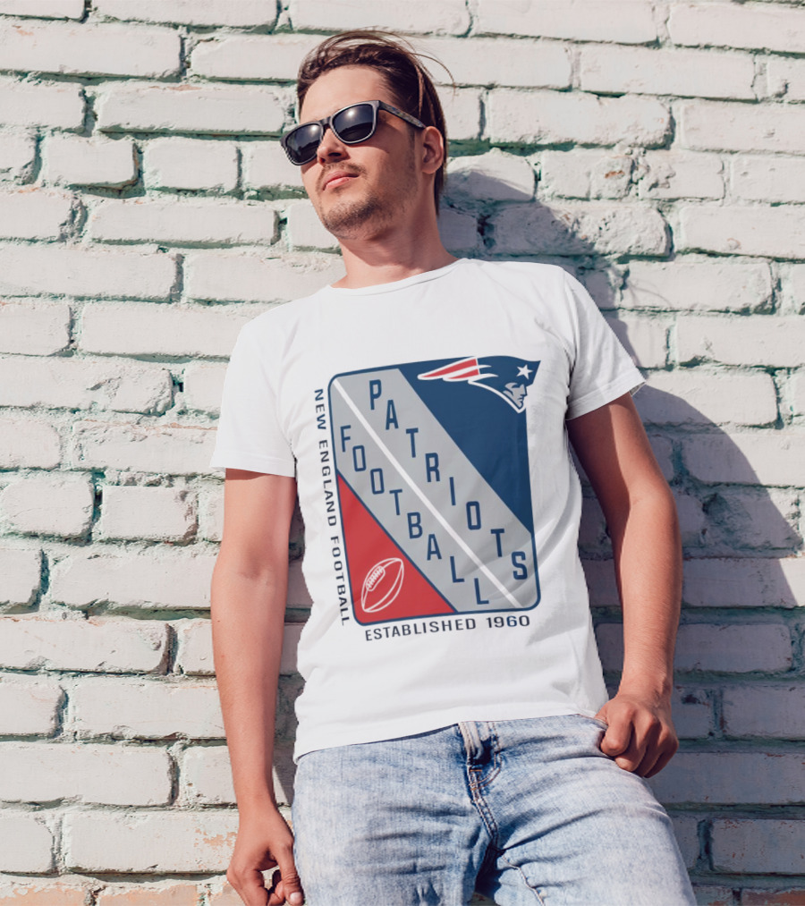 New England Patriots Football Established 1960 Shield T-Shirt