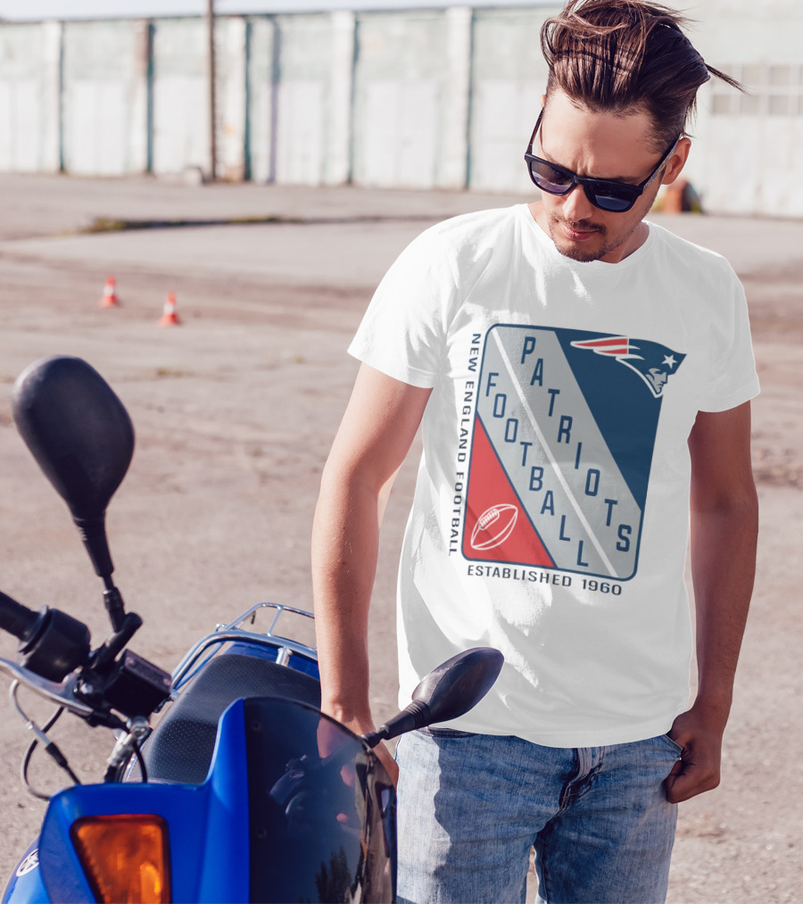 New England Patriots Football Established 1960 Shield T-Shirt