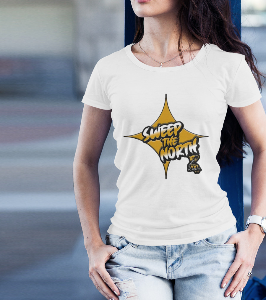 Pittsburgh Steelers Sweep The North 6-0 No Mercy Star T-Shirt