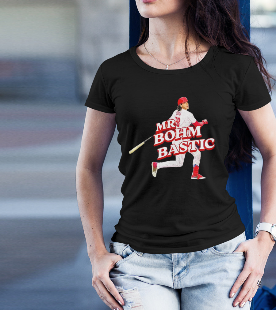Philadelphia Phillies Alec Bohm Mr. Bohm Bastic Baseball Player T-Shirt