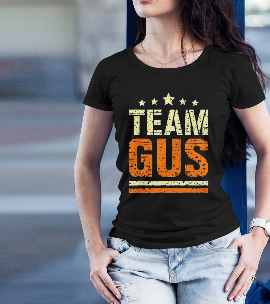 Team Gus Retro Vintage Style Stars T-Shirt