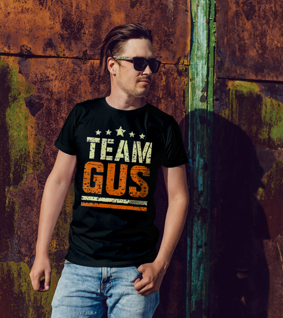Team Gus Retro Vintage Style Stars T-Shirt