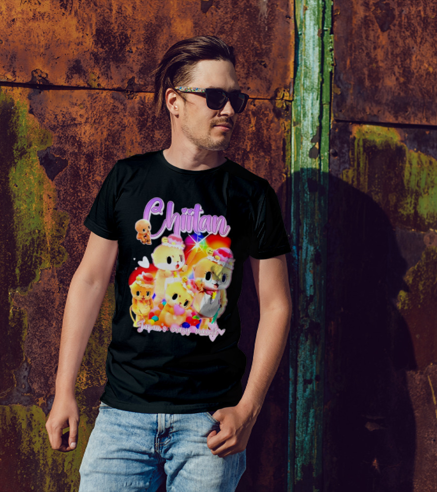 Chiitan Japan's Crazy Mascot Hinged Tweets T-Shirt