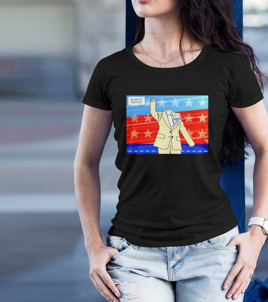 Kamala 2024 An Empty Pantsuit Star-Spangled Suit With Red White T-Shirt
