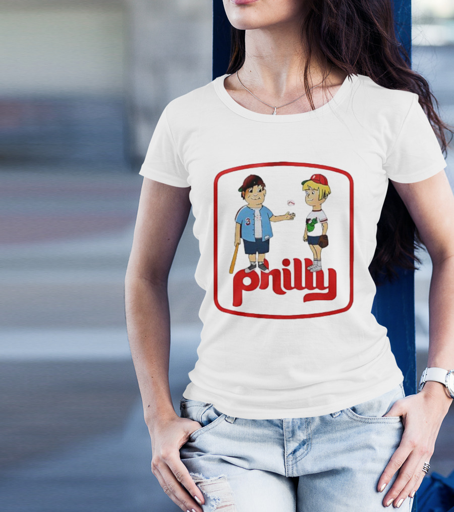 Philadelphia Phillies Phil And Phillis Philly Baseball Cartoon T-Shirt