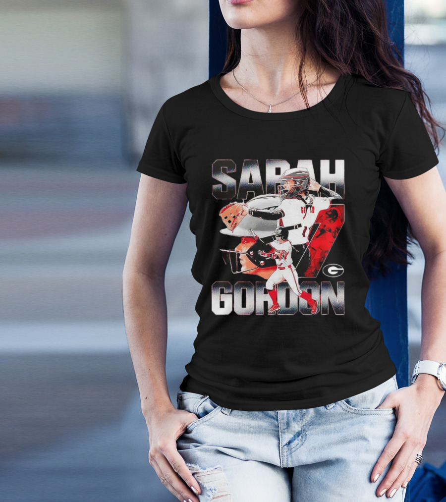 Sarah Gordon 7 Georgia Bulldogs T-Shirt