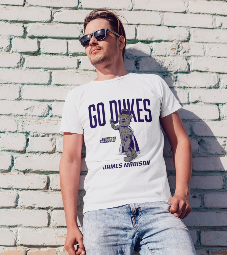 James Madison Dukes JMU Go Dukes Mascot T-Shirt