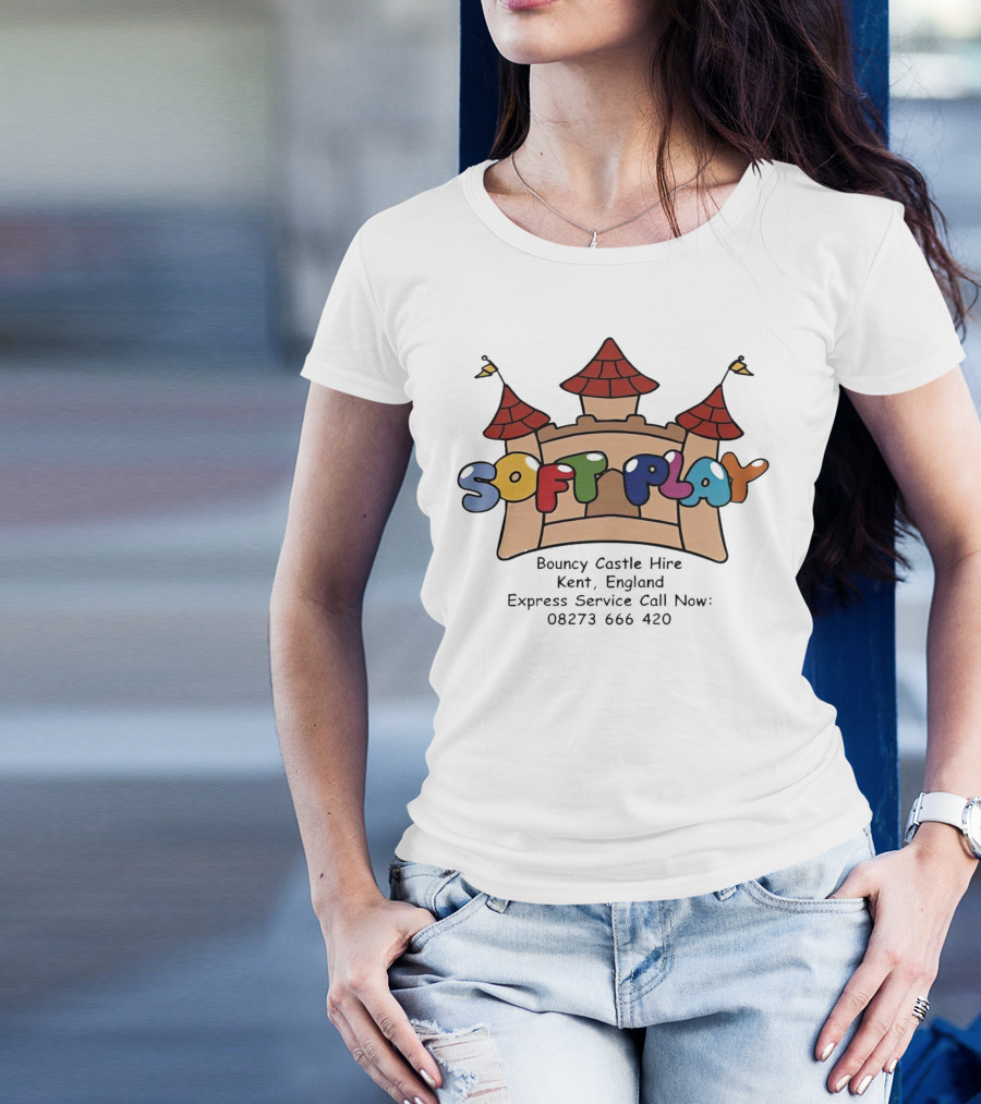Soft Play Bouncy Castle Hire Kent England Express Service T-Shirt