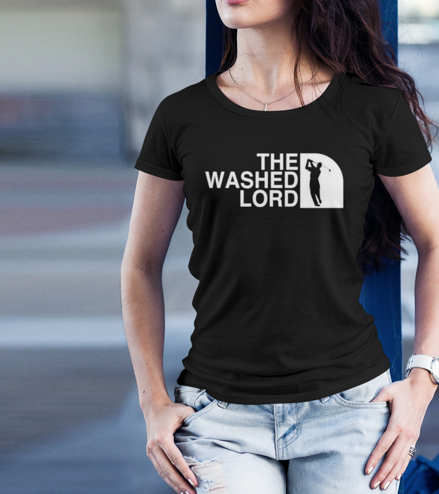 The Washed Lord Golf Swing Silhouette Mock T-Shirt