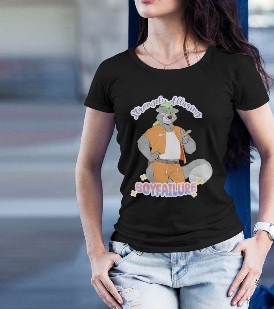 Strangely Alluring Boyfailure Anthro Character In Orange T-Shirt