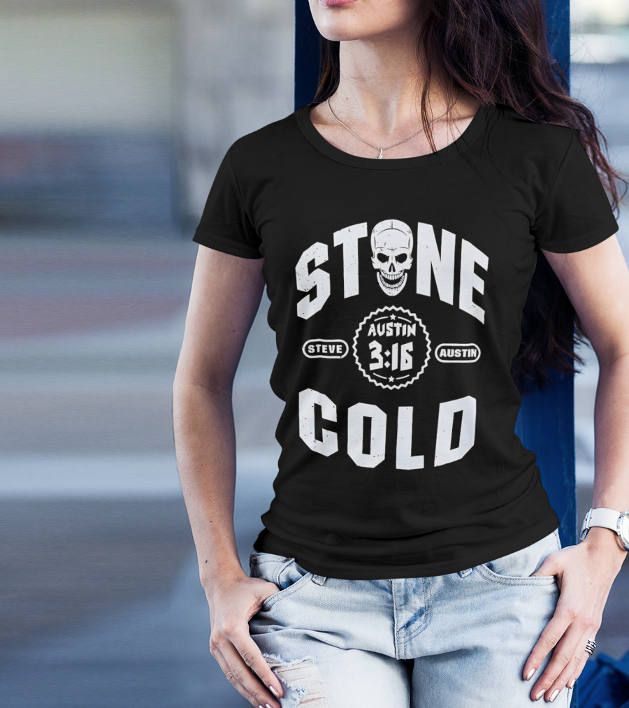 Steve Austin 3:16 Skull Stone Cold WWE T-Shirt