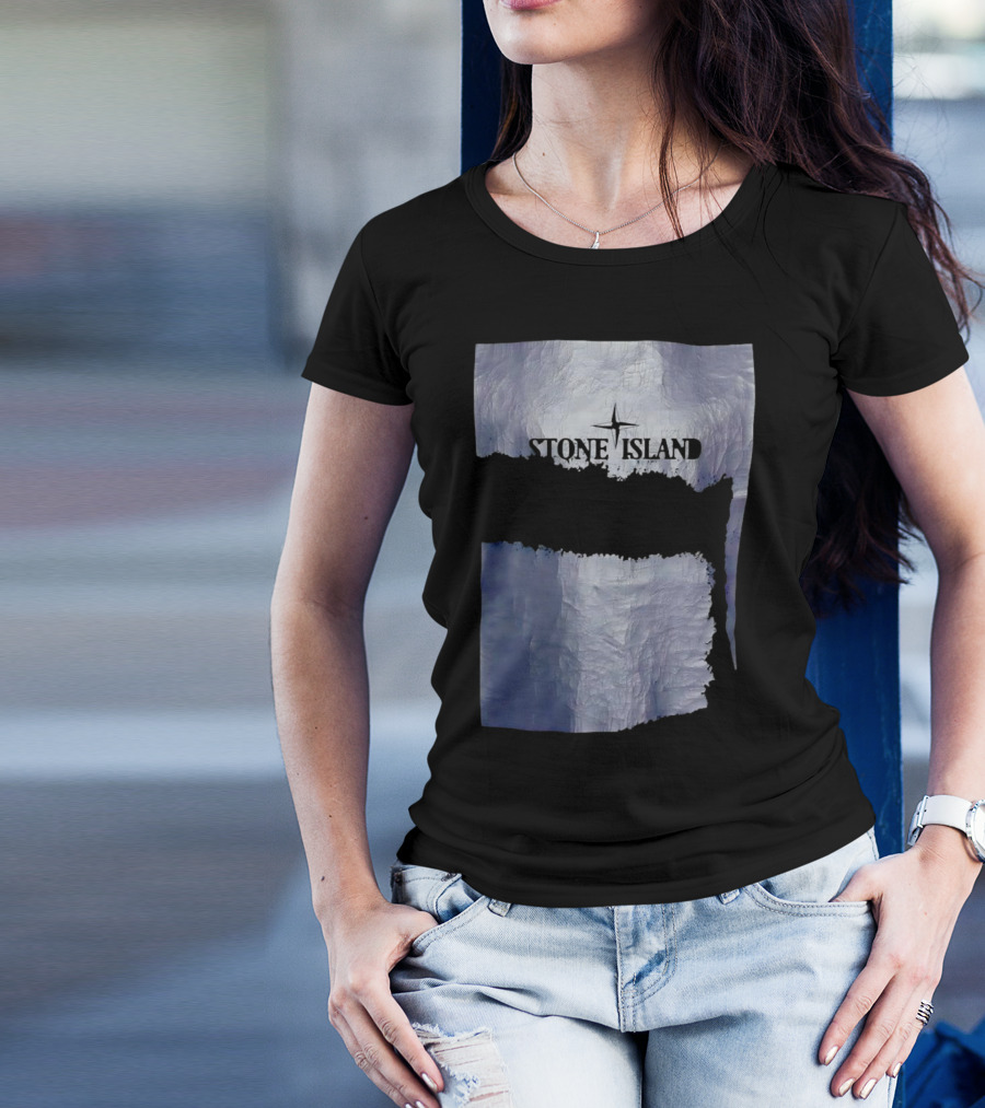 Stone Island Vintage Weathered Iceberg Texture T-Shirt