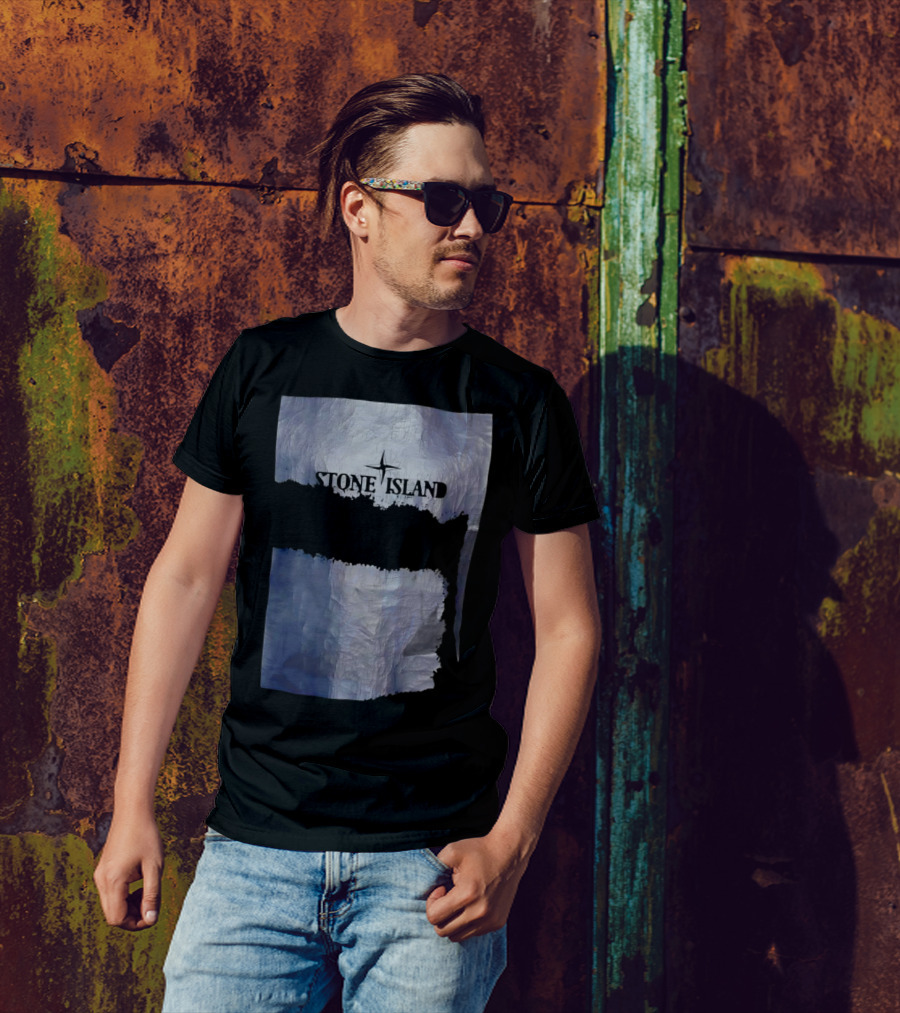 Stone Island Vintage Weathered Iceberg Texture T-Shirt
