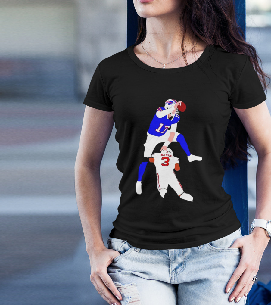 The Most Overrated QB Josh Allen Over Baker 3 Football Play T-Shirt