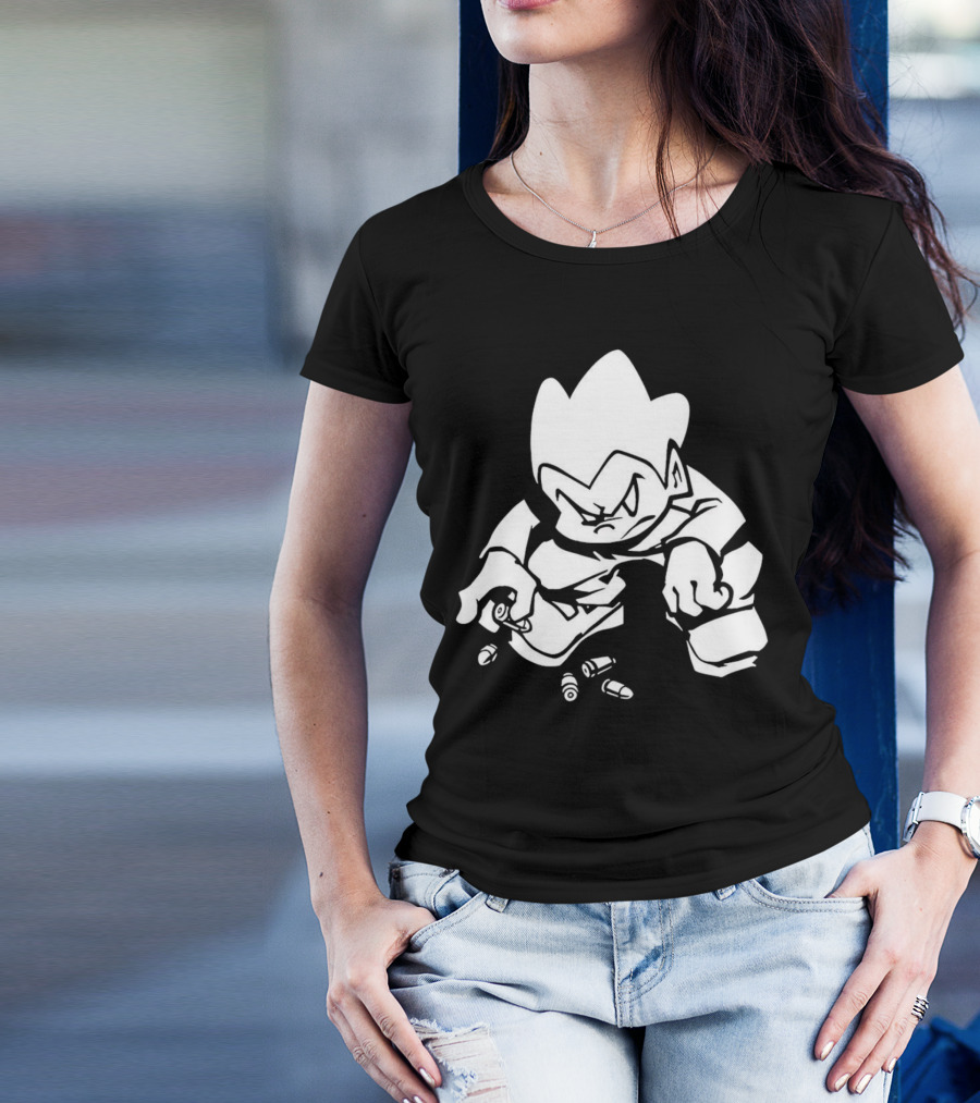 Friday Night Funkin’ Lowkey Pico Bullets Grim Expression T-Shirt