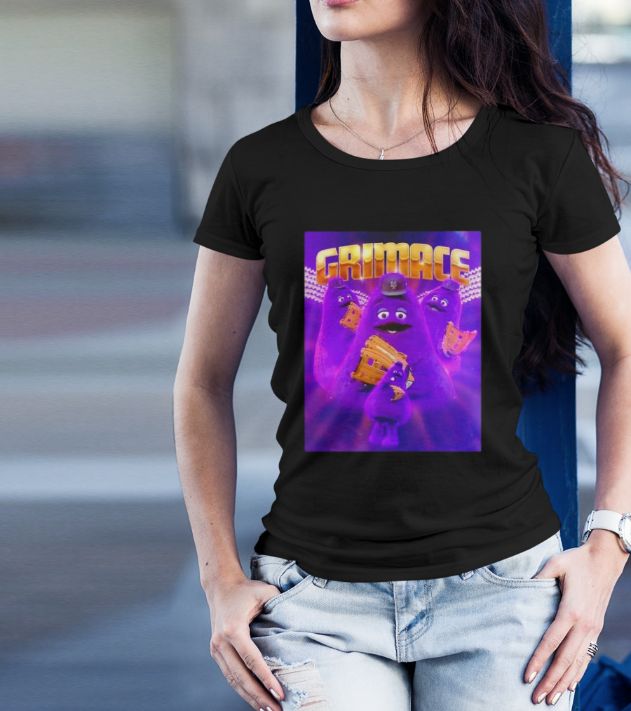 Grimace New York Mets Baseball Mascot Collage Retro T-Shirt