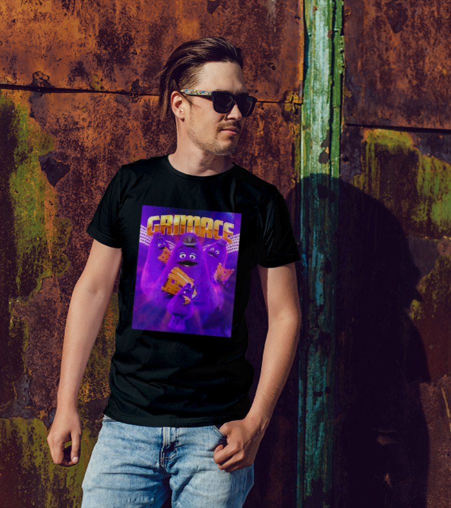 Grimace New York Mets Baseball Mascot Collage Retro T-Shirt