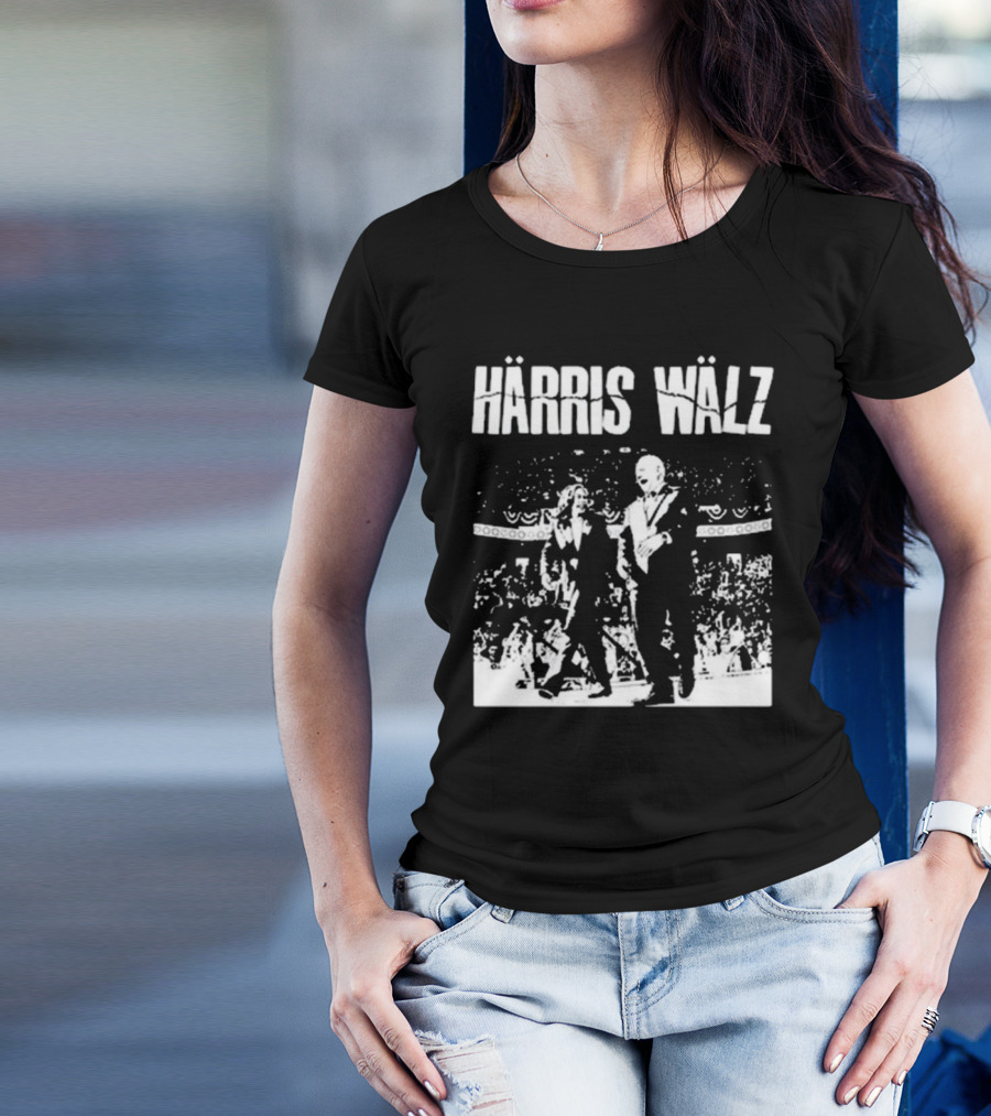 Härris Wälz Black And White Concert Scene T-Shirt