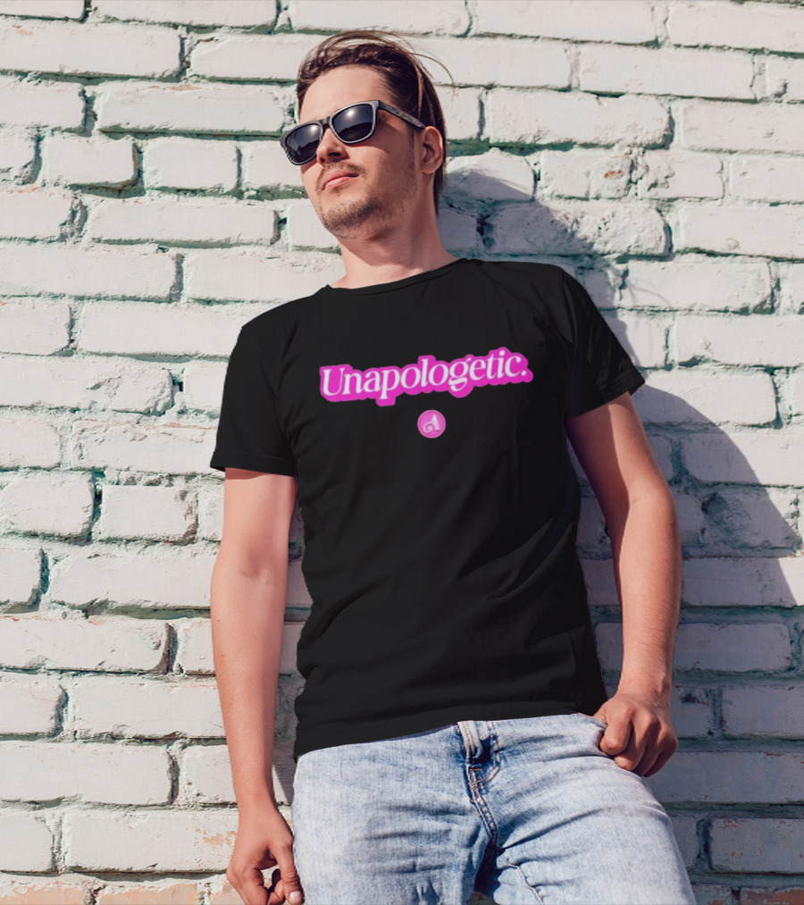 Unapologetic Bold Text With Pink A Highlight T-Shirt