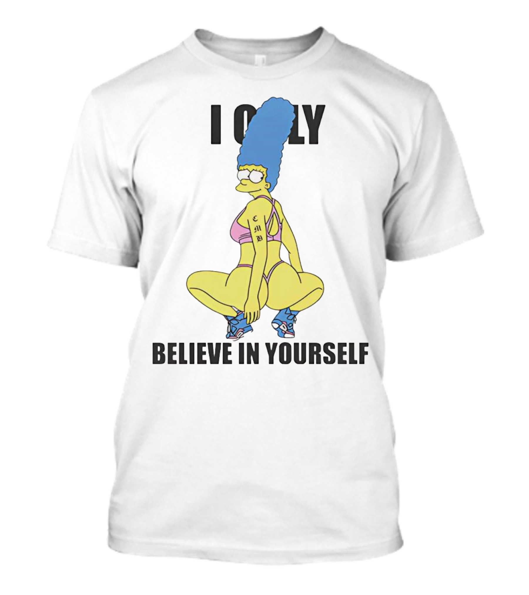 Marge Simpson I Only Believe In Yourself Athletic T-Shirt