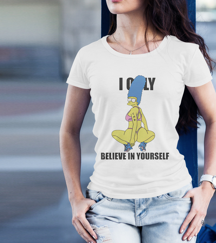 Marge Simpson I Only Believe In Yourself Athletic T-Shirt