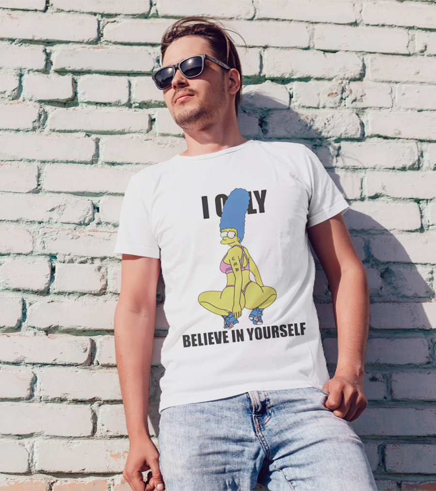 Marge Simpson I Only Believe In Yourself Athletic T-Shirt