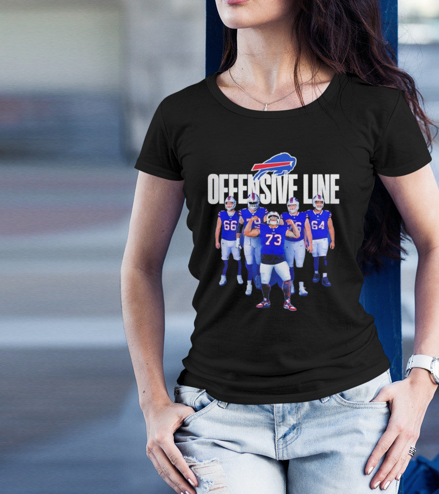 Buffalo Bills Offensive Line Love For The Big Team Spirit T-Shirt