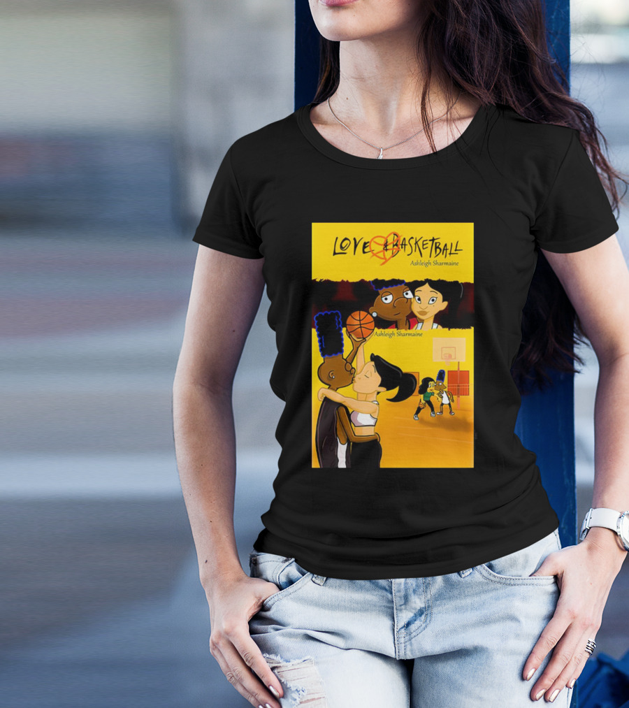 Love And Basketball Ashleigh Sharmaine Animated Romance Sports T-Shirt